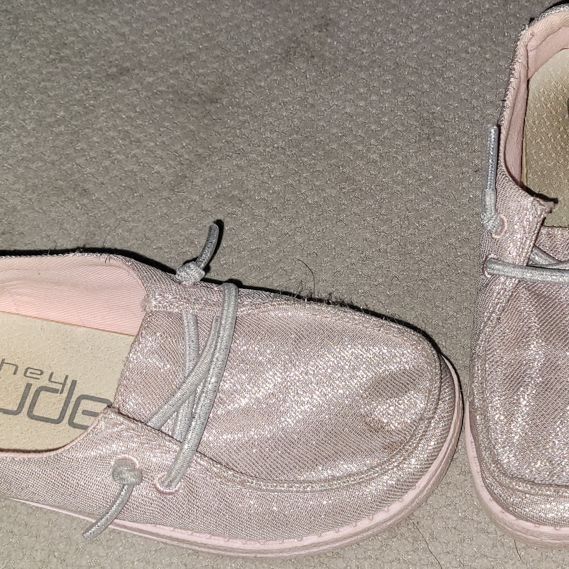 Hey Dude Kids Sparkle Pink Moccasins